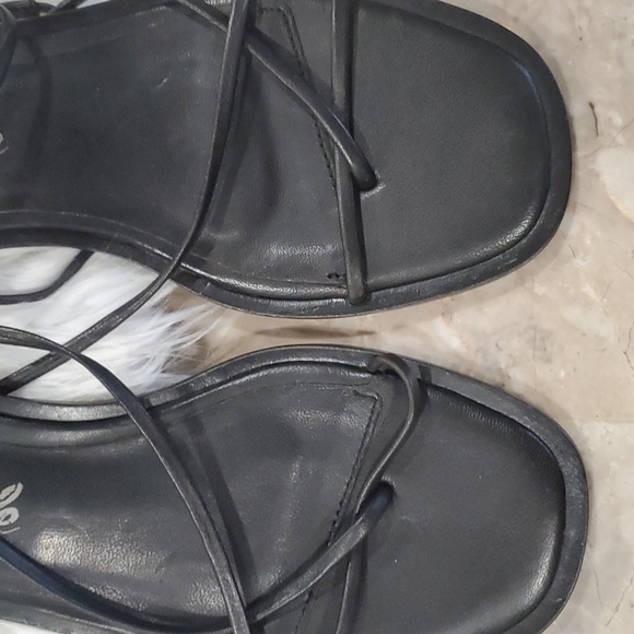 NWOT Free people woman's black strappy sandals size 38 us 8 - Picture 2 of 15